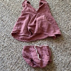 Jamie Kay cotton set sz. 6-12 months in rose